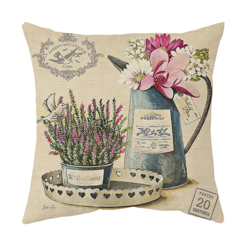 Heisey Floral Square Cushion