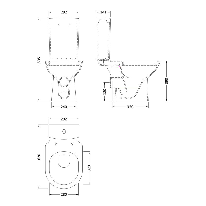 Nuie Knedlington 6L LPF Round Kit (Seat Not Included)