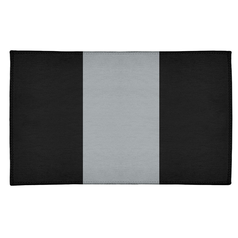 Tapis de fond en polyester à rayures de football las vegas, Rectangle 2 pi x 3 pi