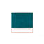 Causeuse 57 po en velours bleu sarcelle
