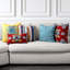 Multi-color Coordinated Set of 3 Indoor & Outdoor Throw Pillows-1254341793