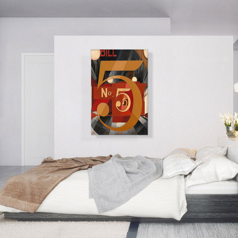«I Saw the Figure 5 in Gold» par Charles Demuth, reproduction d'art sur toile tendue, H 40 po x l 26 po x P 1,5 po