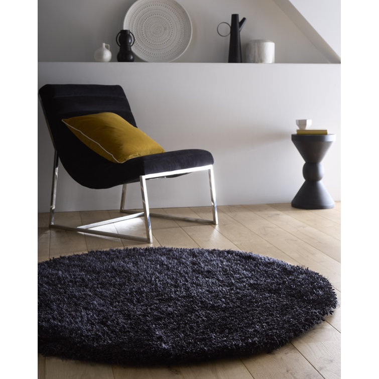 Coopers Black Shaggy Rug