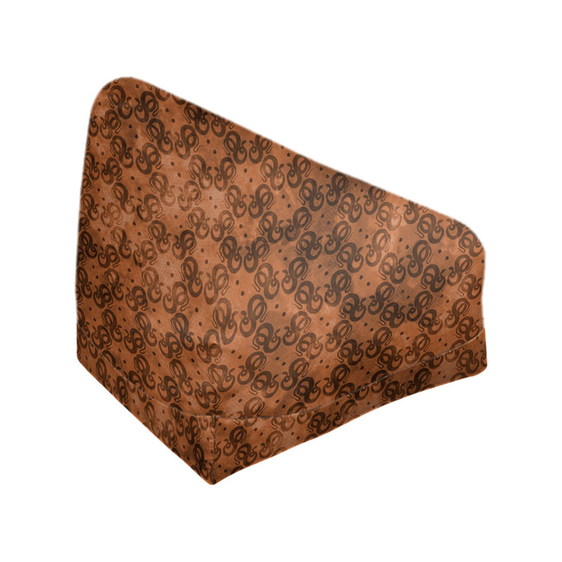 Sac de pois Leffel, H 27 po x L 30 po x P 25 po, Pouf fauteuil, Chocolat / Brun