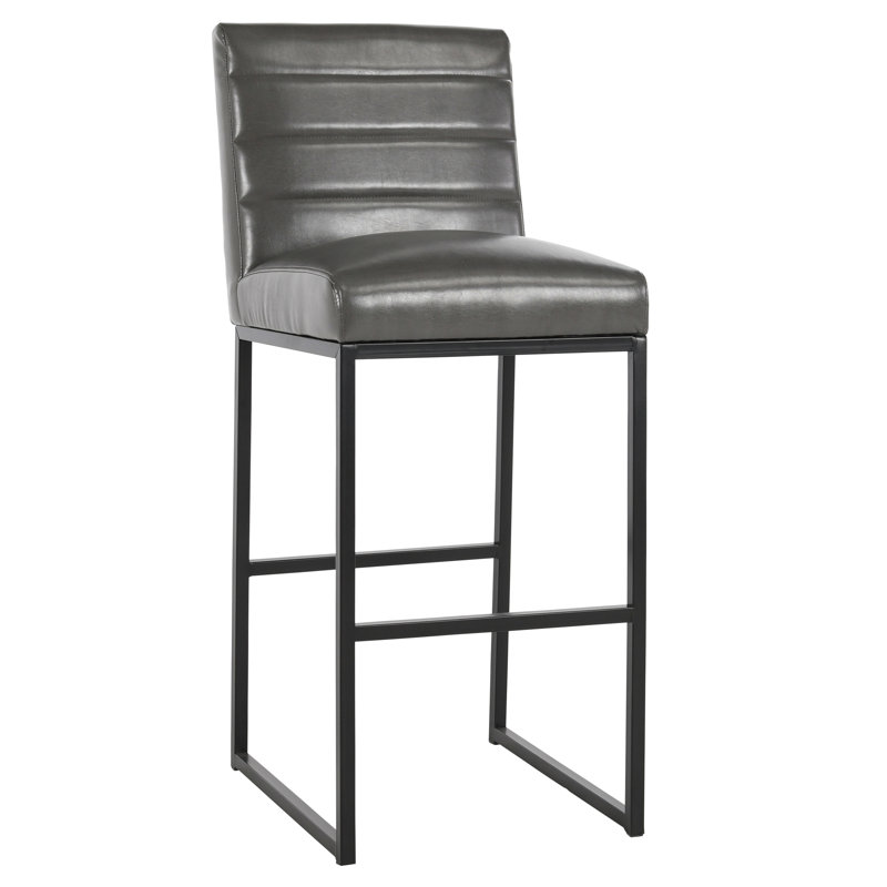 Seville Stool, Bar Stool (30” Seat Height), Dark Gray