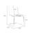 Clear+Silver Solid back side Chair(Set of 2)