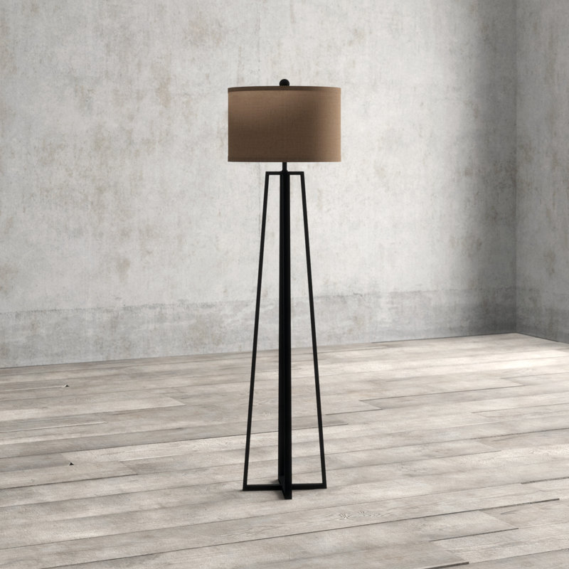 Caenada 62'' Black Traditional Floor Lamp