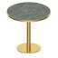 Table bistro tulipe ronde et moderne avec plateau en faux marbre, structure en métal robuste et facile à assembler-122442995-146632292