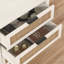 26.4'' W 3-Drawer Boho-Style Nightstand with Charging Station-753417760