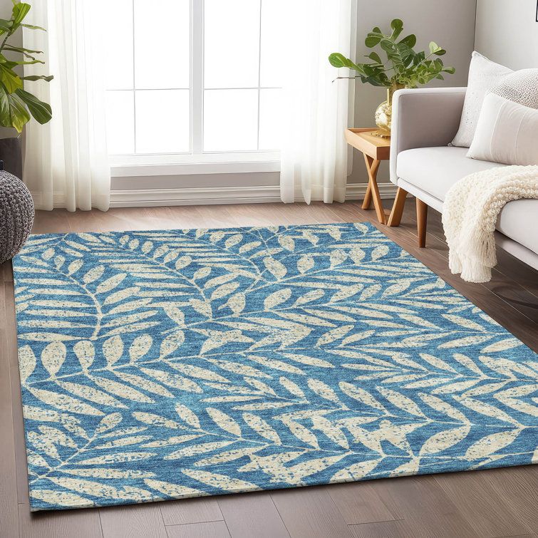 Lamanna Washable Floral Indoor / Outdoor Rug