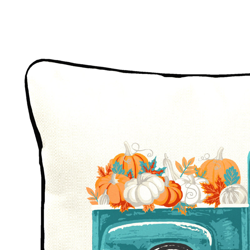 16" x 12" Outdoor Lumbar Throw Pillow with Welt