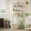 Calirose 23.6" W x 68 "H x 9.4" D Over The Toilet Storage with 4-tier shelf & 4 hooks-875606902