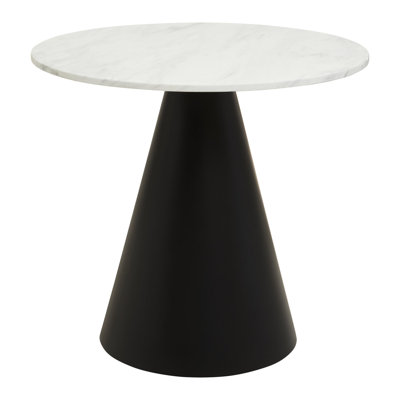 Round Marble Top Metal Base Dining Table