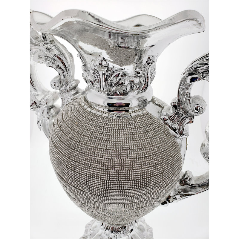 Ceramic Table Vase, Silver