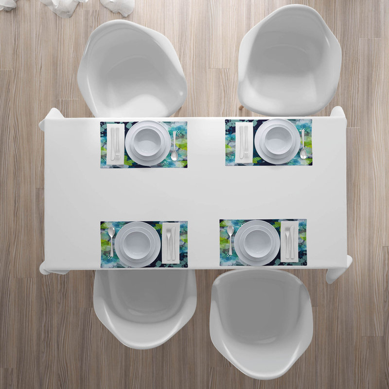 Polyester Floral Rectangle Placemat