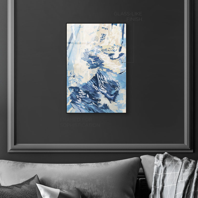 Coastal Feel I Print by Oliver Gal, 11"H x 16"W, Black Floater Frame