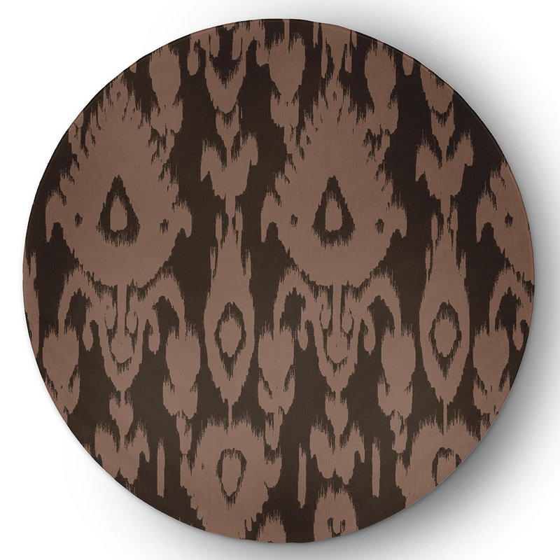 Brookhurst Chenille Ikat Indoor Rug, Round 5'
