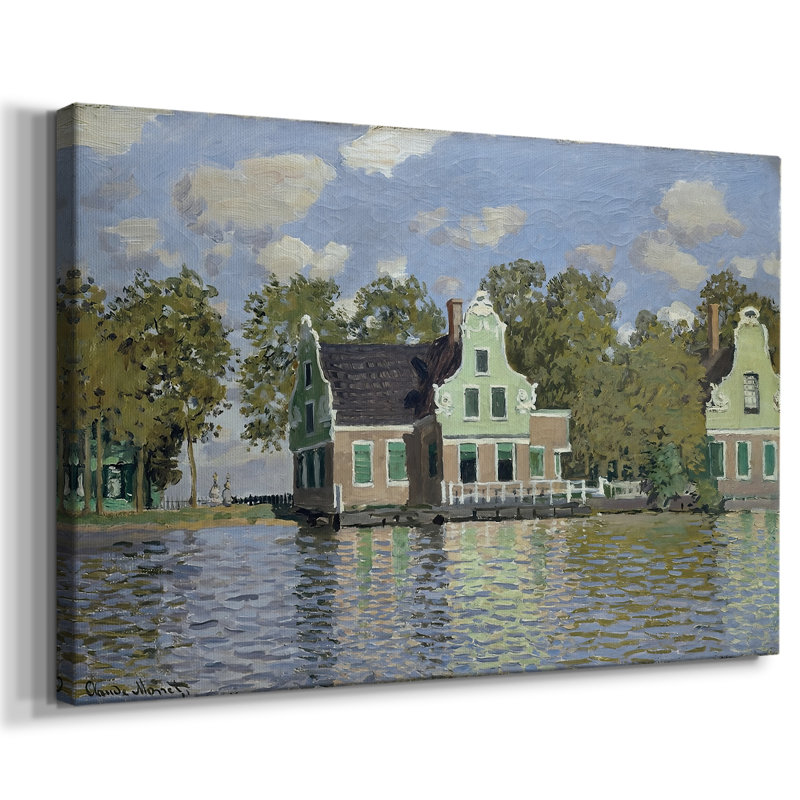 Houses on the Achterzaan-Claude Monet-Gallery Wrapped Canvas-1871, 24 x 36