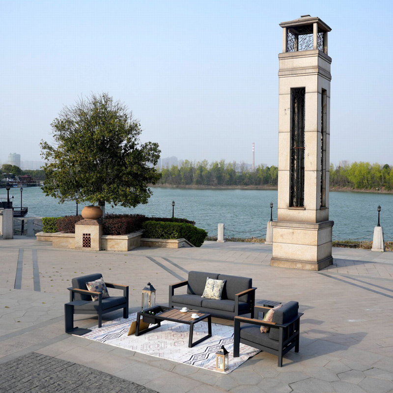 4 - Person Patio Conversation Set with Cushions