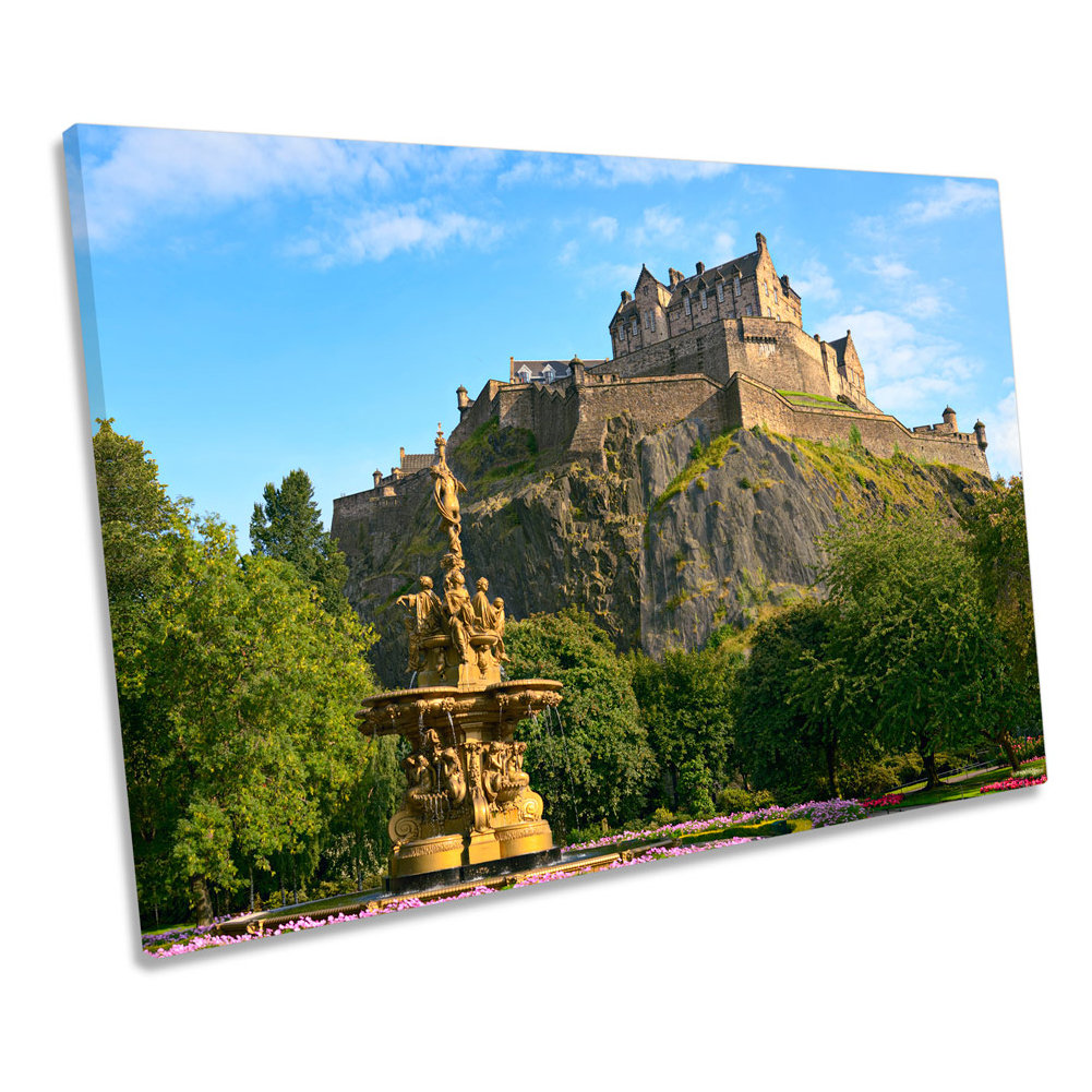 Edinburgh Castle Scotland - Wrapped Canvas Art Prints