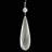 4.25'' Glass Finial Ornament