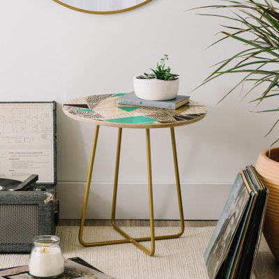 Solid Wood Top End Table