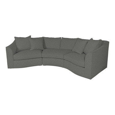 Evelyn Upholstered Curved Sectional Symmetrical