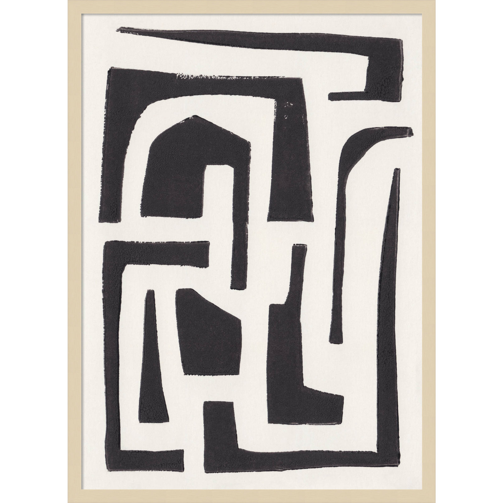 Neighborhood Print by Alisa Galitsyna, Brown, 33" H x 24" W x 1" D