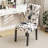 Set Of 2 Tufted Dining Parsons Chair