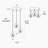 Chantae 3 - Light LED Copper Gold Modern Cluster Pendant Light