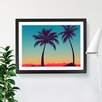 Cool Palm Trees - Framed Print