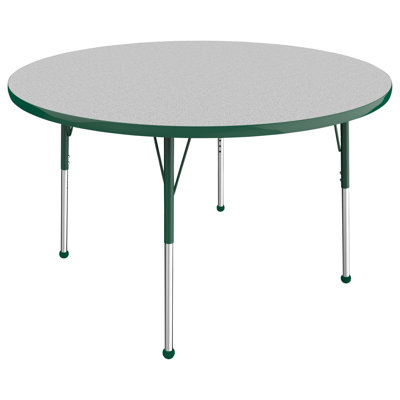 Round T-Mold Adjustable Height Activity Table
