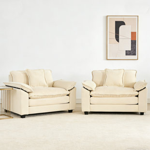 Ensemble de 2 fauteuils d'appoint