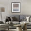 «Fun with Blues & Browns», impression sous verre encadrée, design par Nina Jacobs-1879927026-1879926796