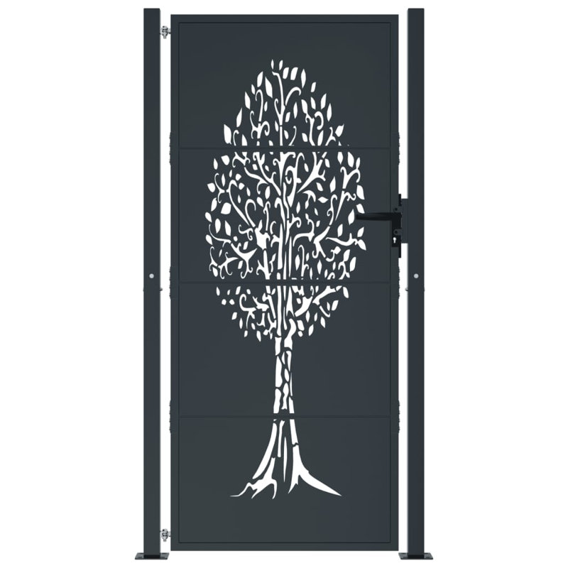 Quasqueton Gate Fencing, Anthracite, 205" H x 105" W x 3.9" D