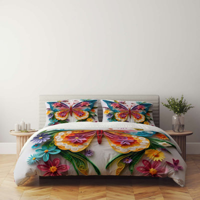 Ensemble de housse de couette luxueuse double (3 pièces), beige doux, 78,7 x 86,6 pouces | 70% polyester / 30% coton, 120 fils | Lavable à la machine, housse de couette et enveloppe à fermeture à boutons | Élégante literie améliorée