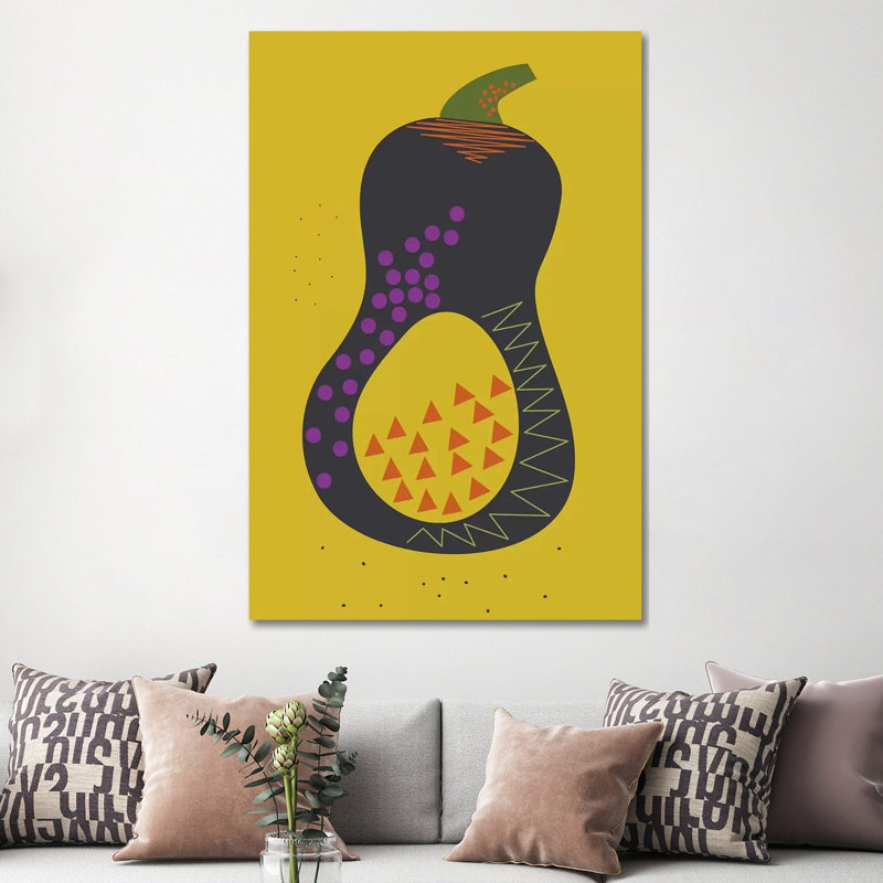 Squash by Flatowl - Wrapped Canvas Painting, 152.5 cm H x 101.5 cm W