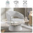 Rachedi 360° Swivel Velvet Barrel Accent Chair with Curved Backrest-115283126