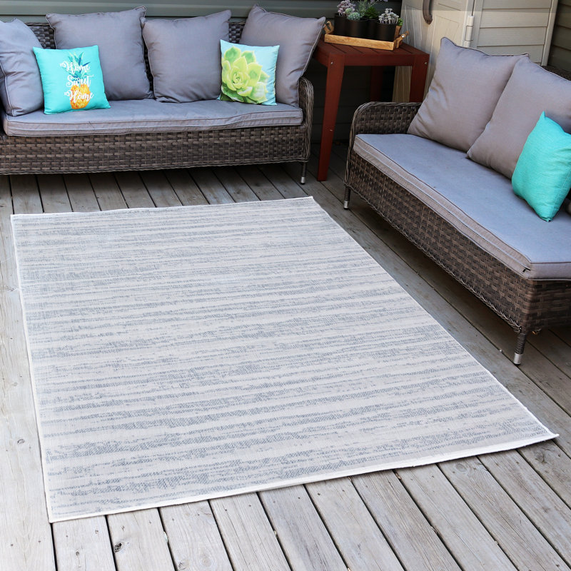 Abstract Indoor / Outdoor Rug, Rectangle 5'3'' x 7'3''