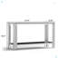 Console supérieure et inférieure en verre trempé double couche-514432770