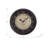 Clocks, 16" Round, Wall Clock, Antique Brown, Transitional