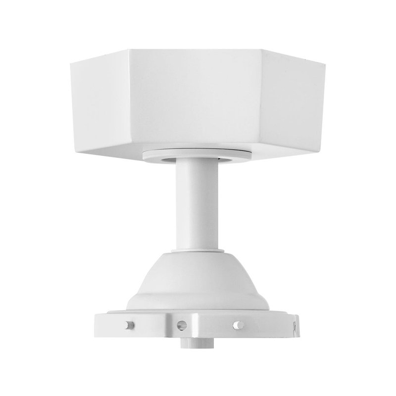 Facet Semi-Flush Mount Conversion Kit for the Downrods Ceiling Fan, White