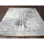 Tapis carré gris en laine et soie à motif abstrait 12 pi x 12 pi B8B6C5C82E914433A6FC0C9E7240F045