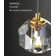 2 - Light Sphere Chandelier Ceiling Light With Crystal Accents