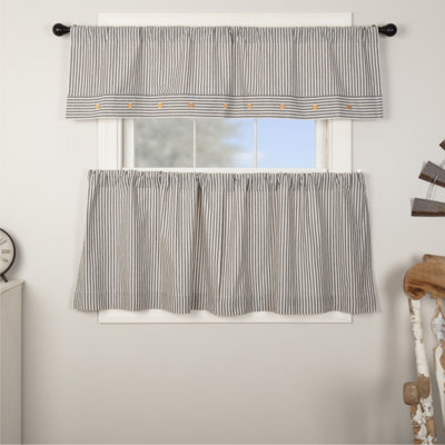 Ensemble de 2 coussins gris Farmhouse