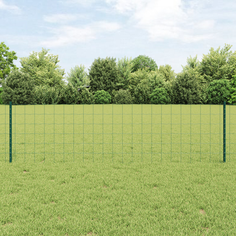 Euro Fence With 22 U Posts Steel, Green, 60cm H x 5000cm W