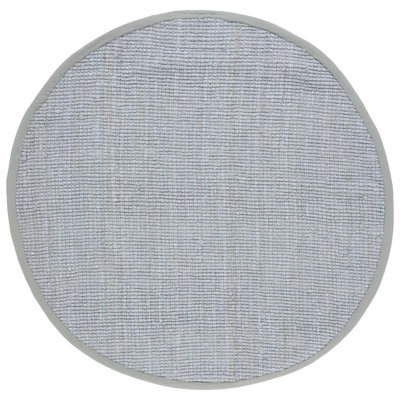 Ame Natural Fiber Hand Woven Jute Solid Color Rug