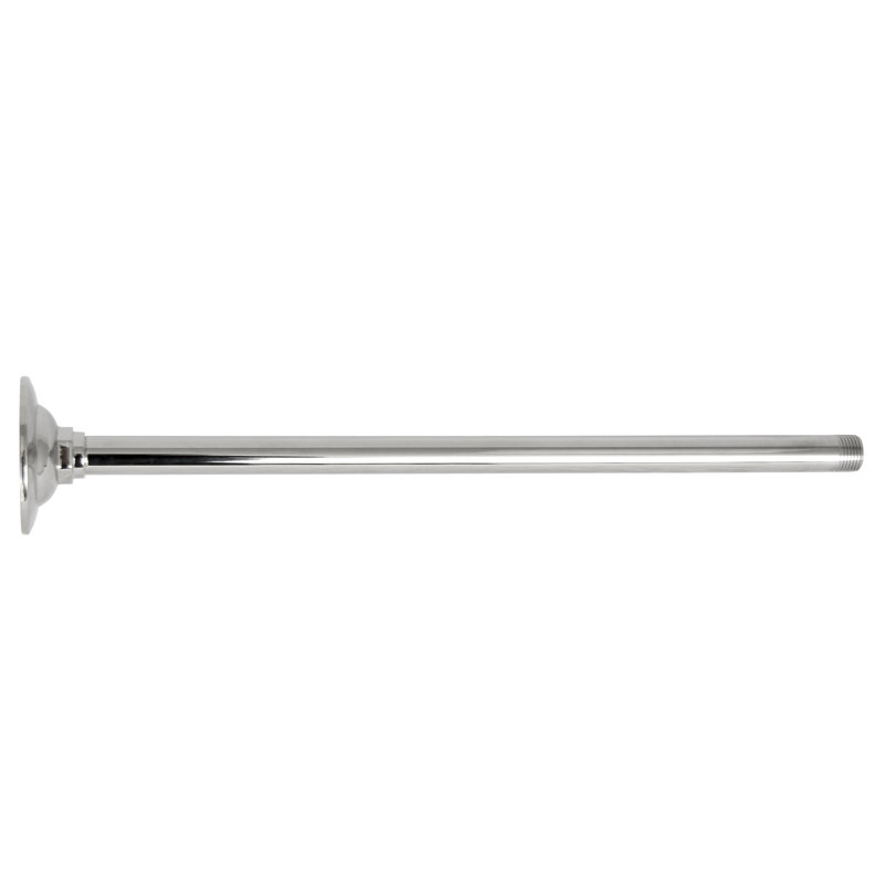 Bras de douche de plafond avec bride, Chrome poli