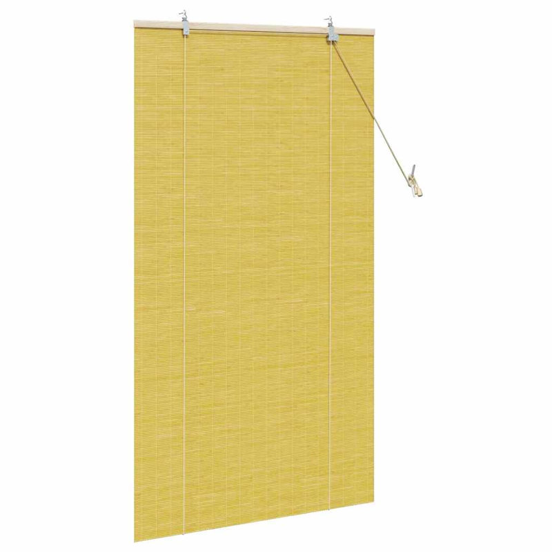 Bamboo Venetian Blind, Yellow, 160cm L x 80cm W