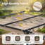 3m x 3m Metal Pergola with Retractable Roof-111057966-111057971